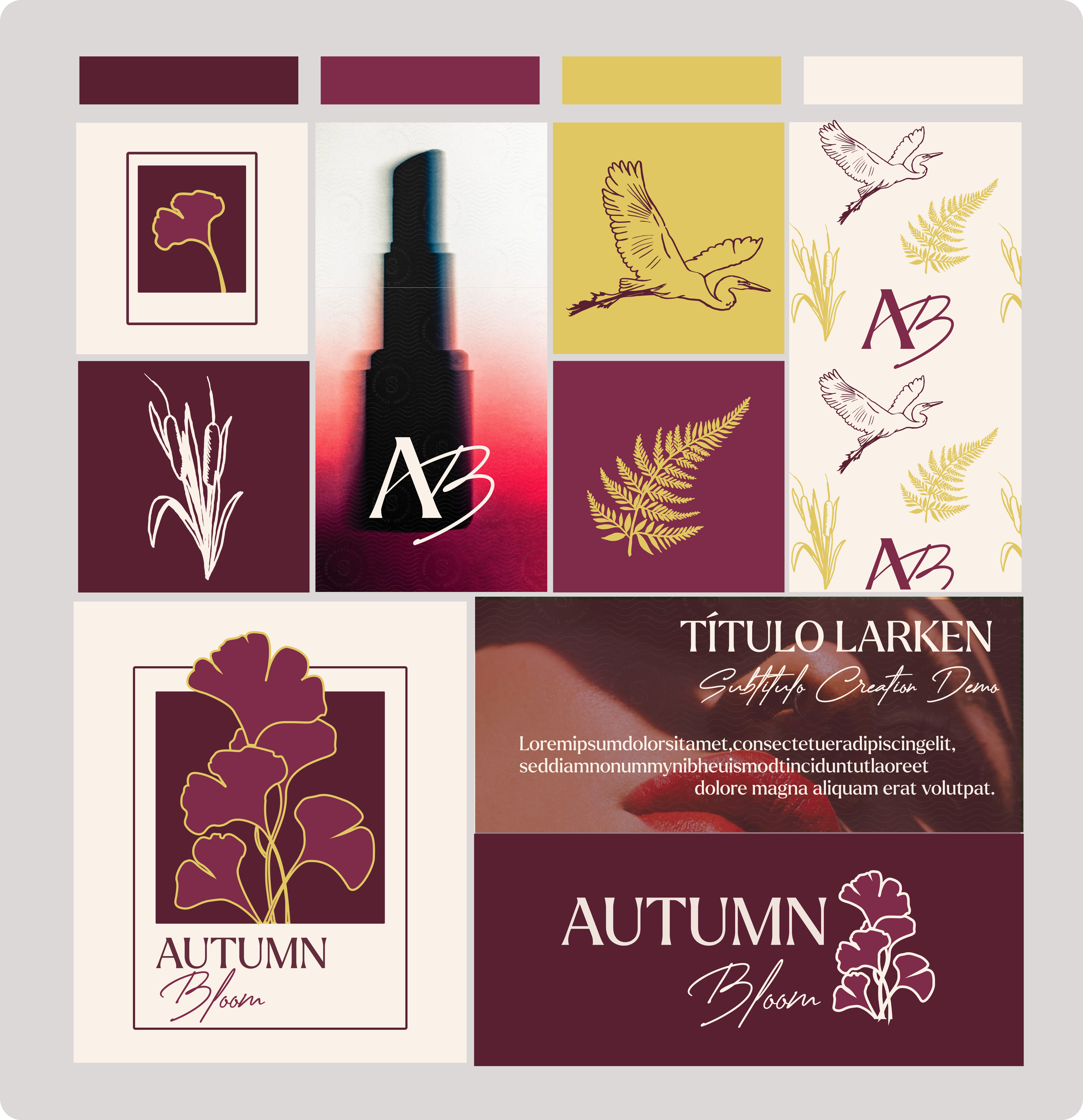 Diseño de marca Autumn Bloom